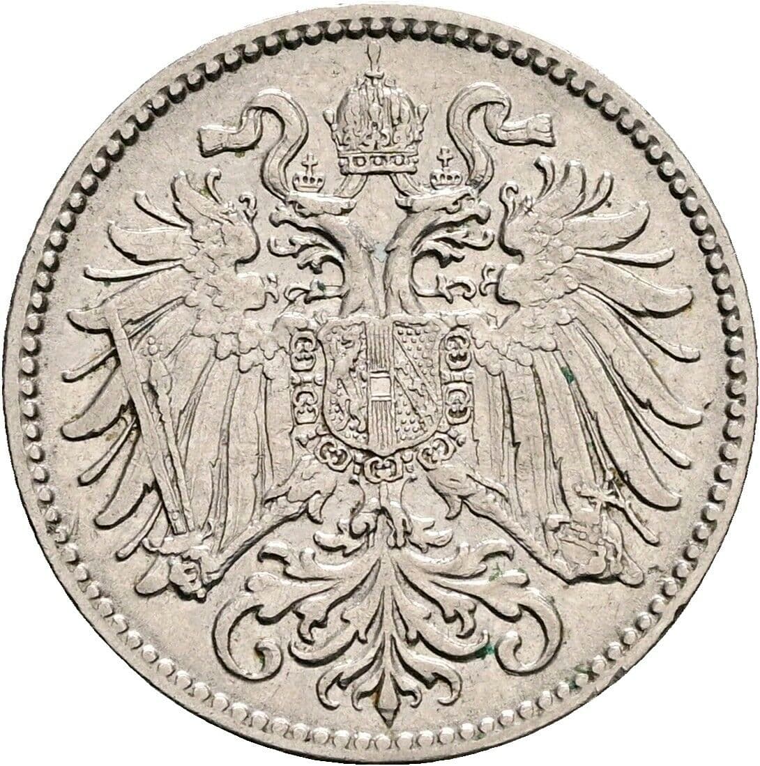 10 Heller Franz Joseph I. 1848-1916 1909 – Rückseite