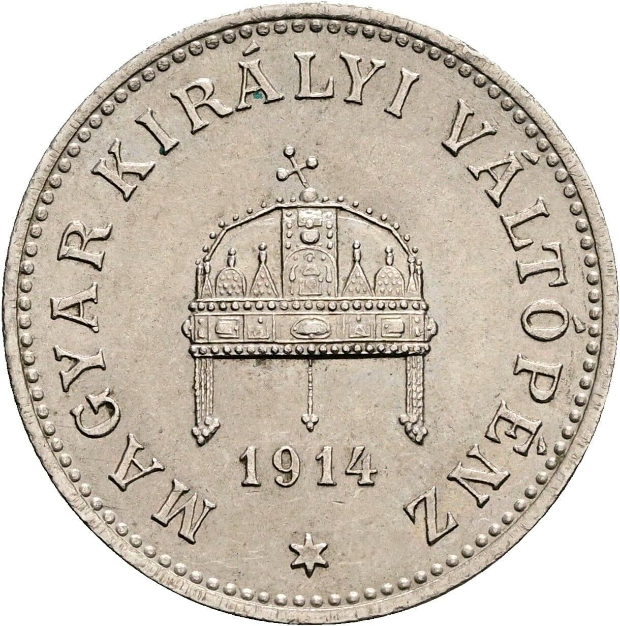 20 Filler Franz Joseph I. 1848-1916 1914 KB, Kremnitz – Rückseite