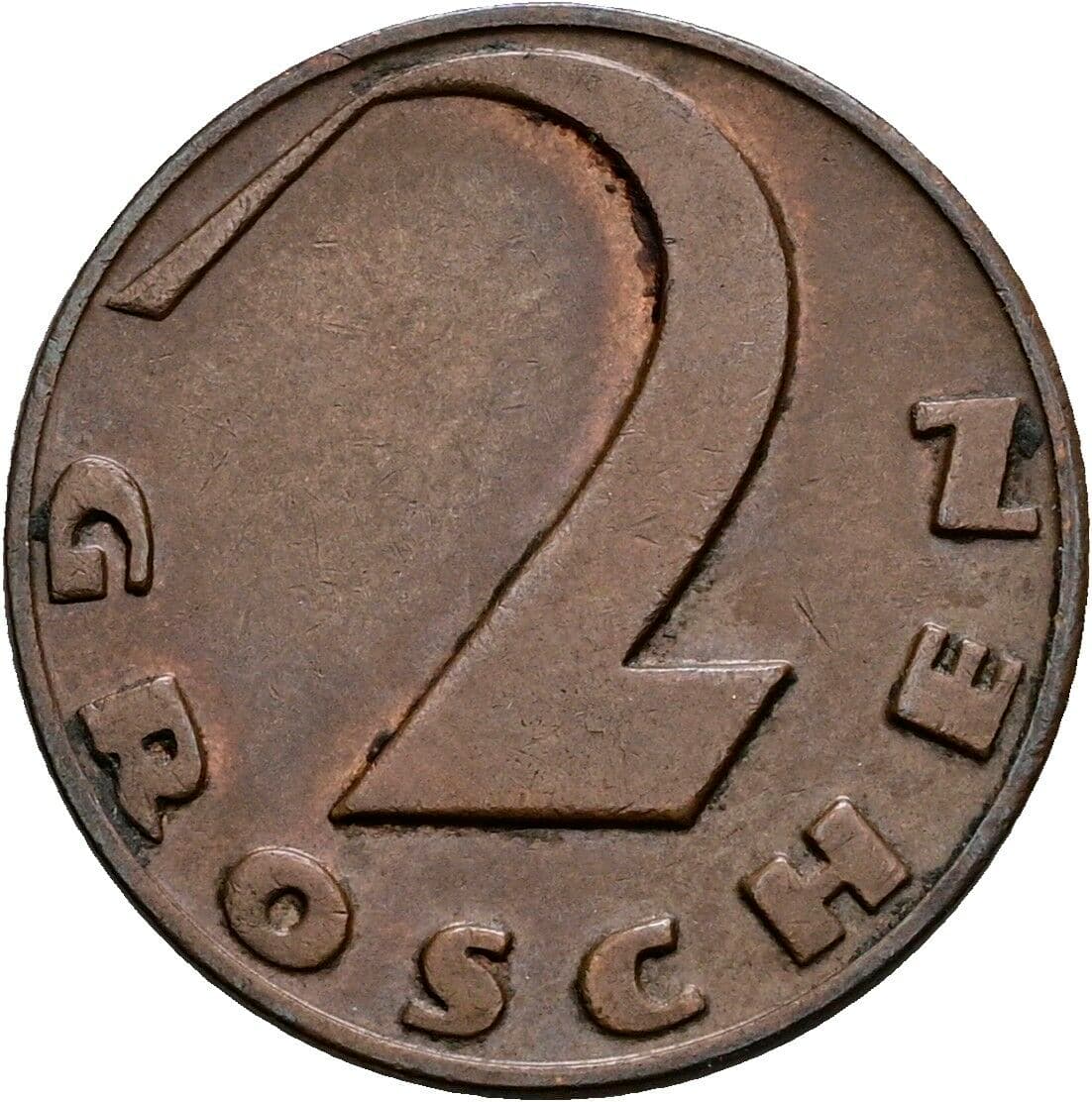 2 Groschen 1938 – Vorderseite