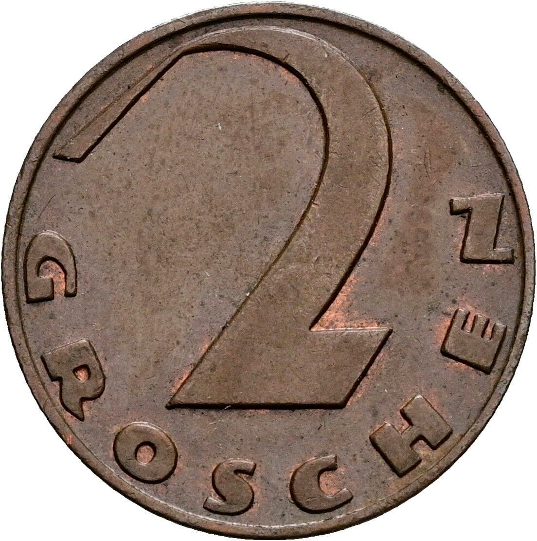 2 Groschen 1937 – Vorderseite