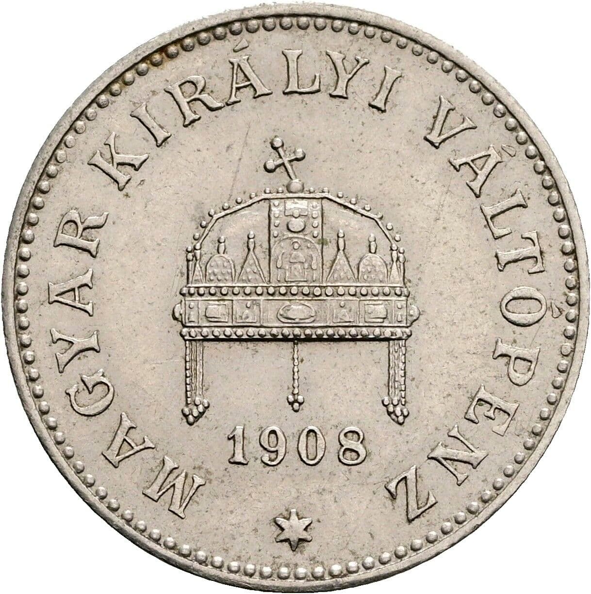 20 Filler Franz Joseph I. 1848-1916 1908 KB, Kremnitz – Rückseite