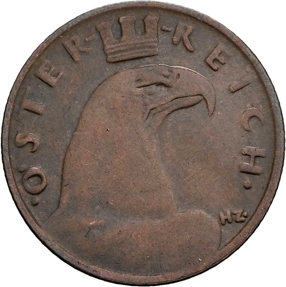1 Groschen 1938 – Rückseite