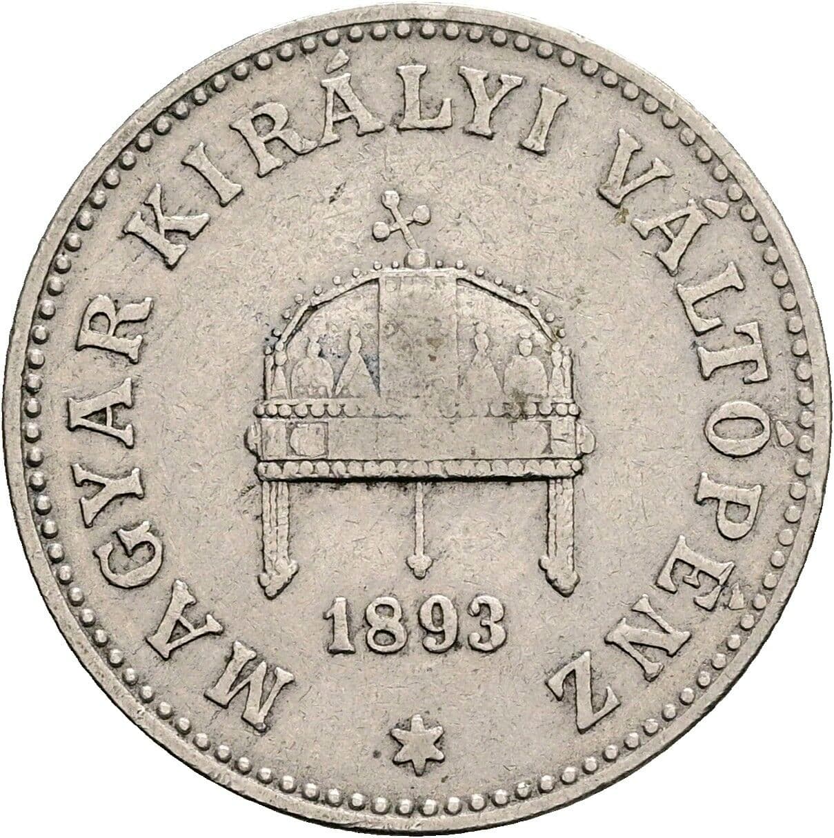 20 Filler Franz Joseph I. 1848-1916 1893 KB, Kremnitz – Rückseite