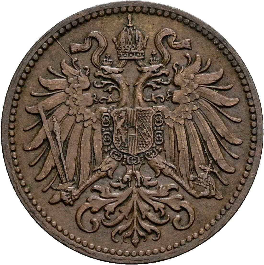 2 Heller Franz Joseph I. 1848-1916 1913 – Rückseite
