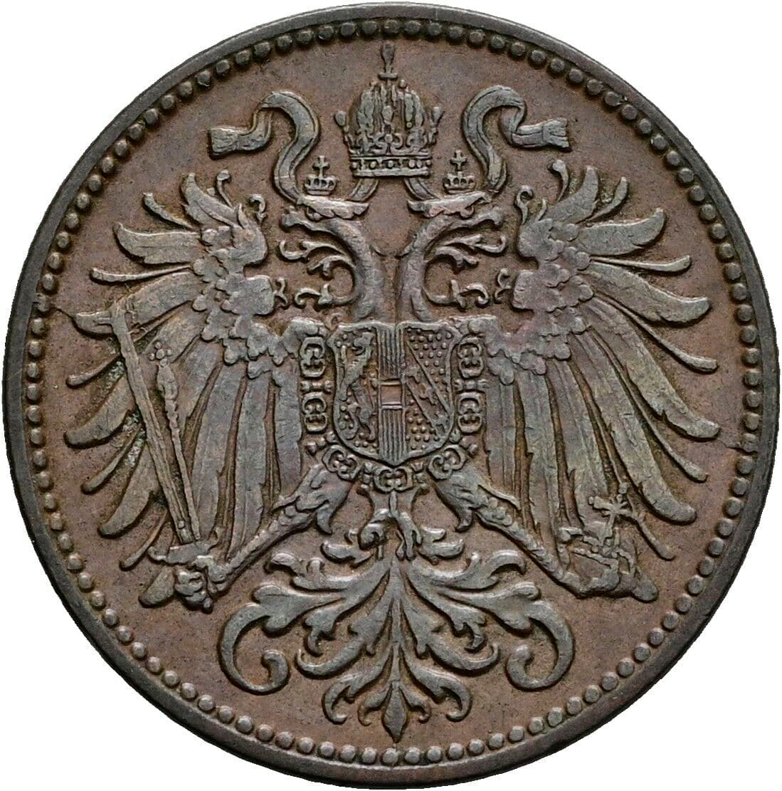 2 Heller Franz Joseph I. 1848-1916 1903 – Rückseite