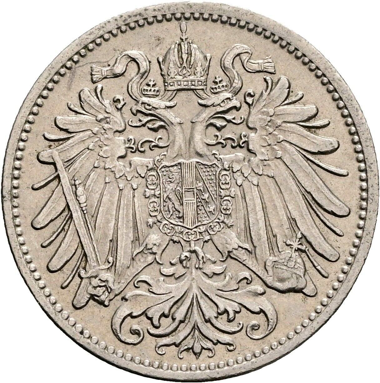 20 Heller Franz Joseph I. 1848-1916 1907 – Rückseite
