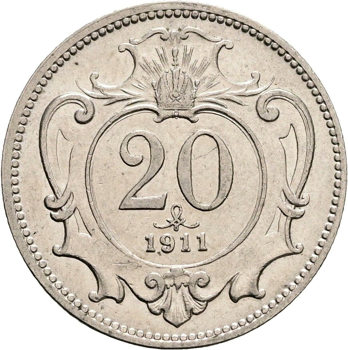 20 Heller Franz Joseph I. 1848-1916 1911 – Vorderseite