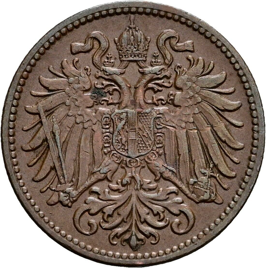 2 Heller Franz Joseph I. 1848-1916 1912 – Rückseite