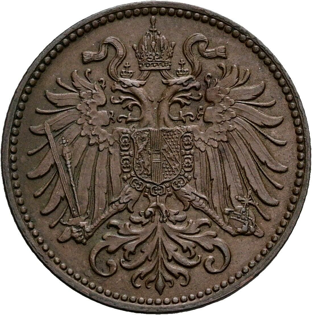 2 Heller Franz Joseph I. 1848-1916 1903 – Rückseite