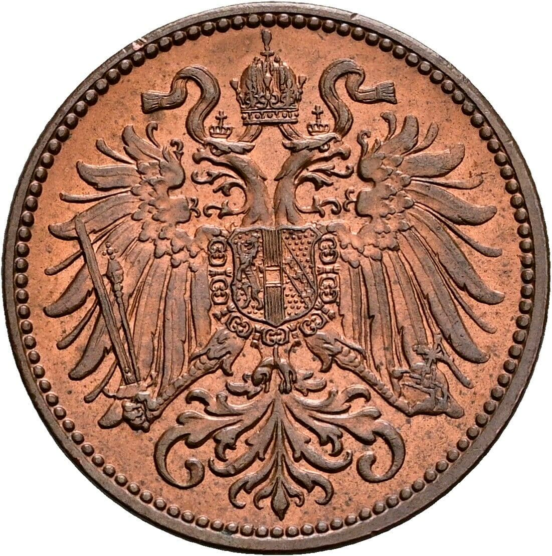 2 Heller Franz Joseph I. 1848-1916 1912 – Rückseite