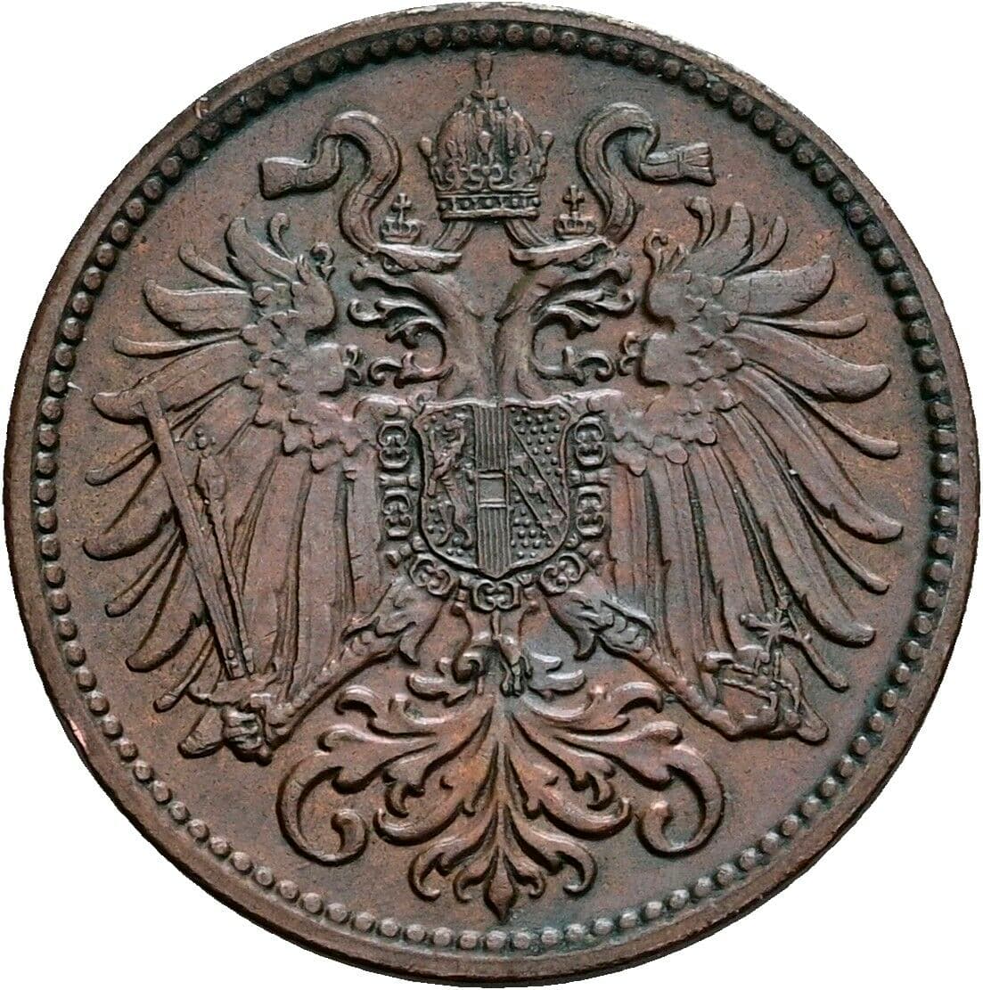 2 Heller Franz Joseph I. 1848-1916 1911 – Rückseite