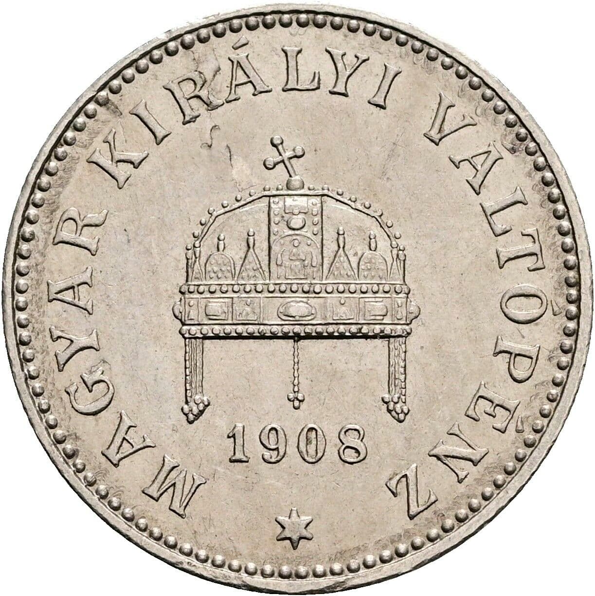 20 Filler Franz Joseph I. 1848-1916 1908 KB, Kremnitz – Rückseite