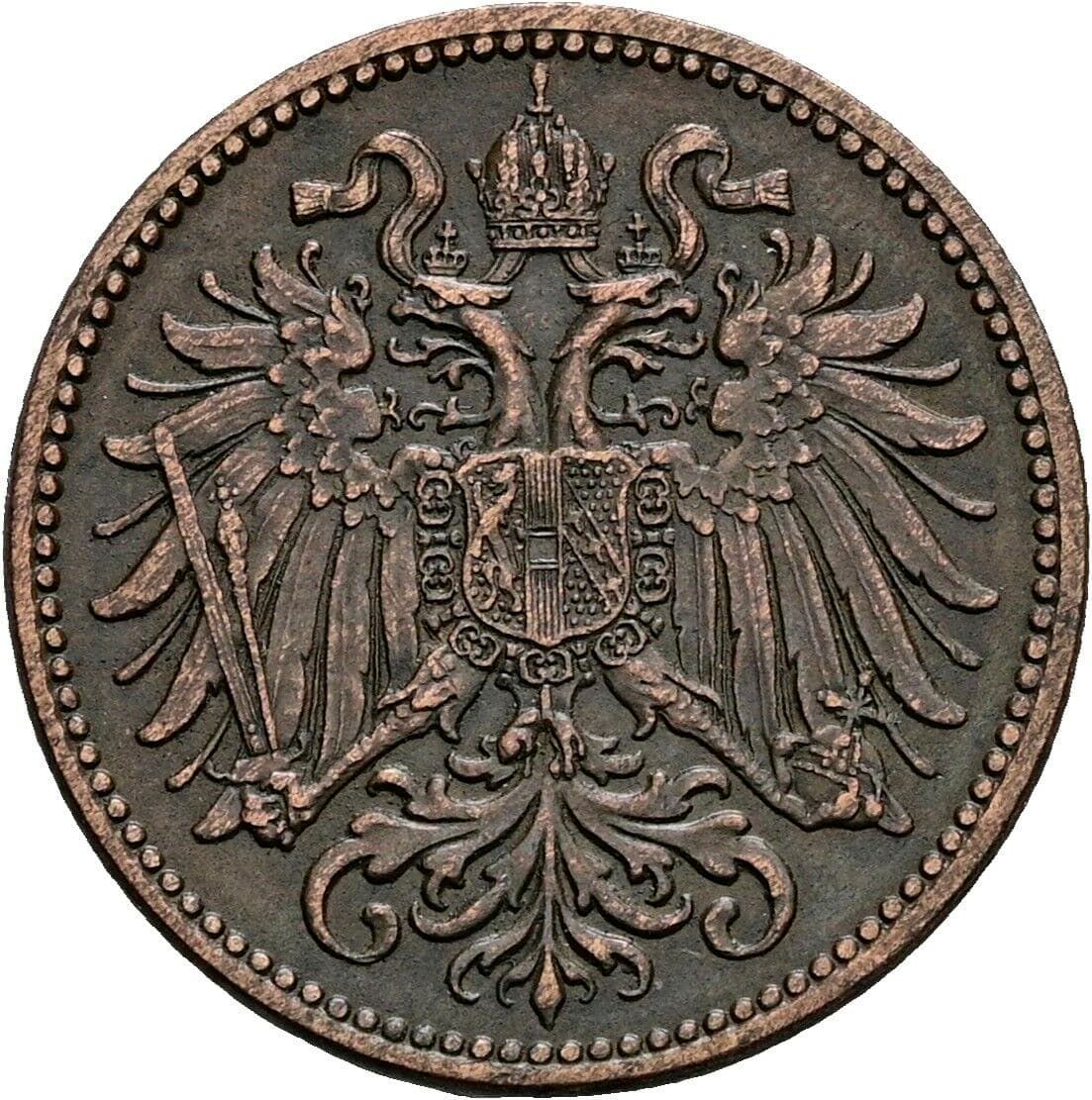 2 Heller Franz Joseph I. 1848-1916 1910 – Rückseite
