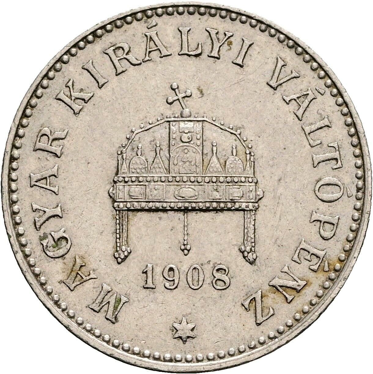 20 Filler Franz Joseph I. 1848-1916 1908 KB, Kremnitz – Rückseite