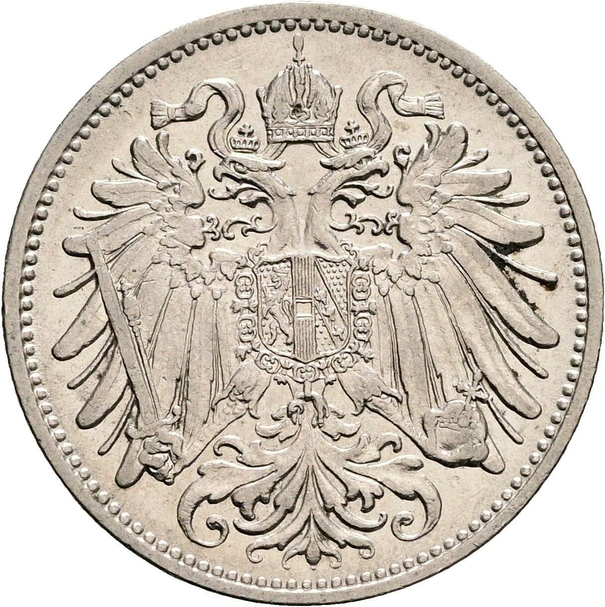 20 Heller Franz Joseph I. 1848-1916 1911 – Rückseite