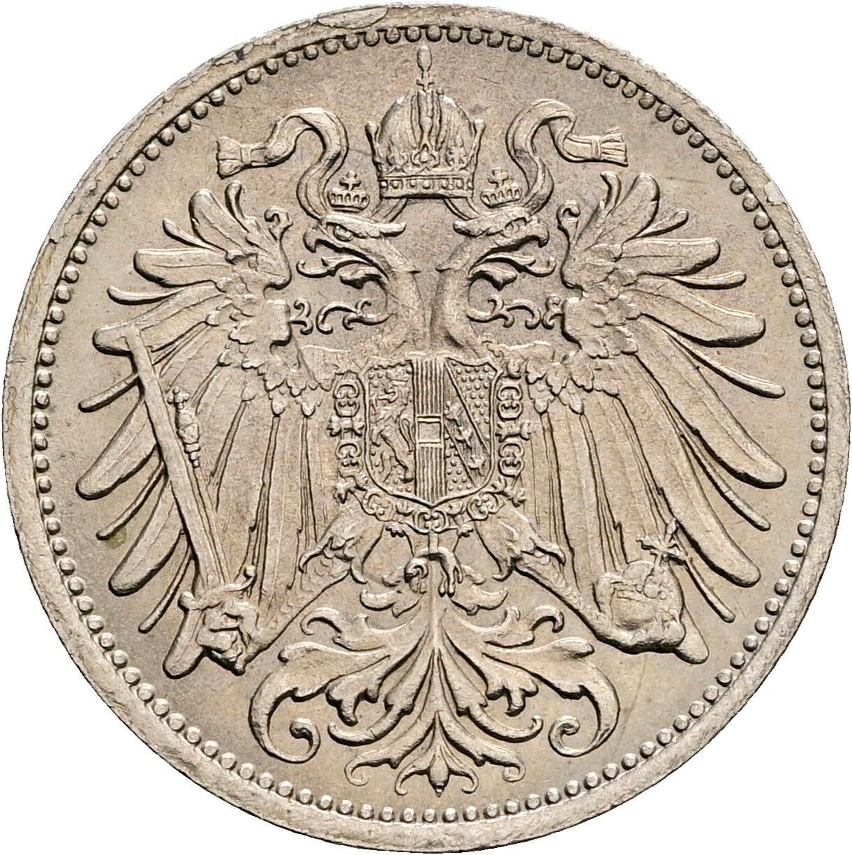20 Heller Franz Joseph I. 1848-1916 1911 – Rückseite
