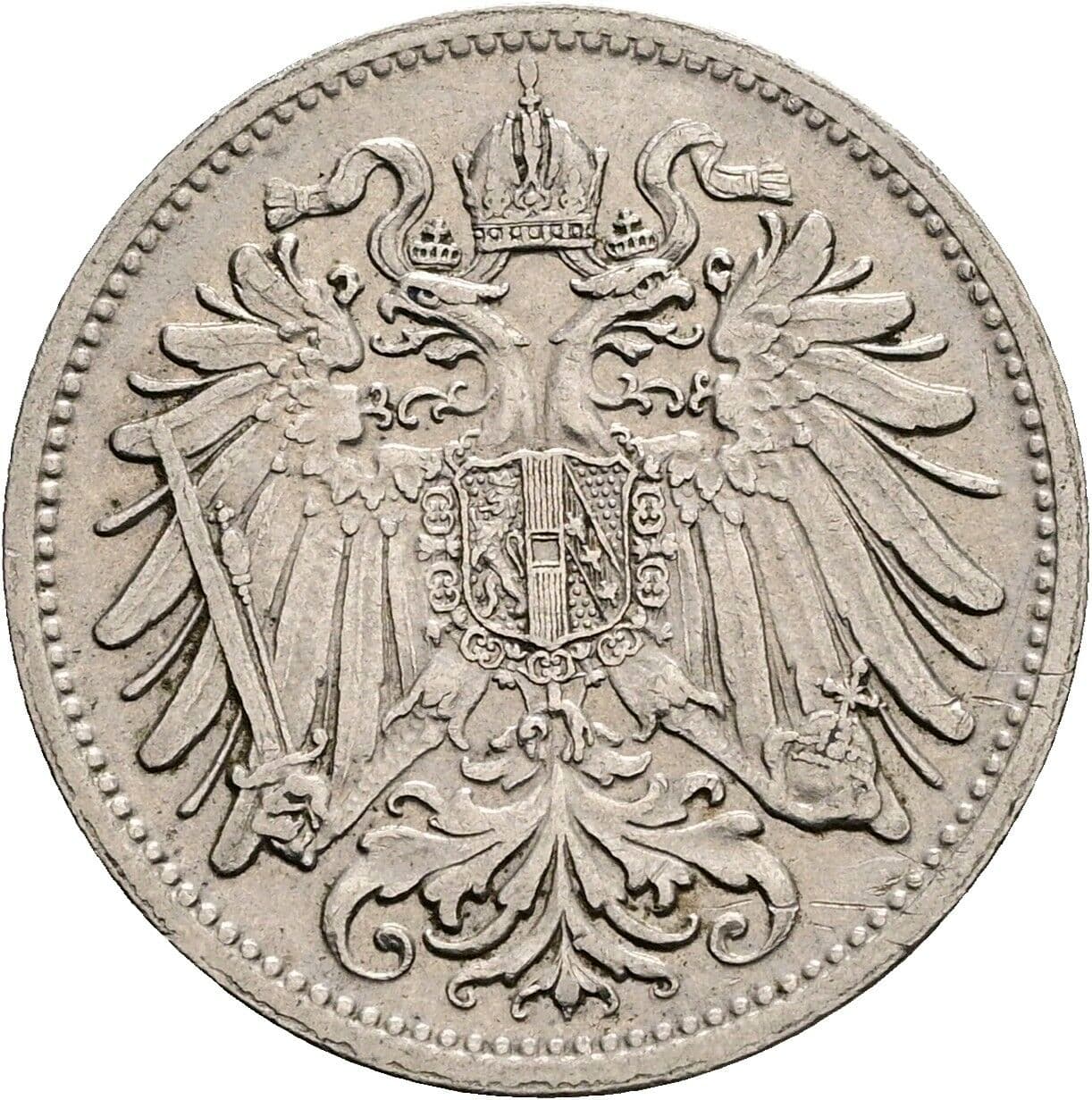 20 Heller Franz Joseph I. 1848-1916 1907 – Rückseite