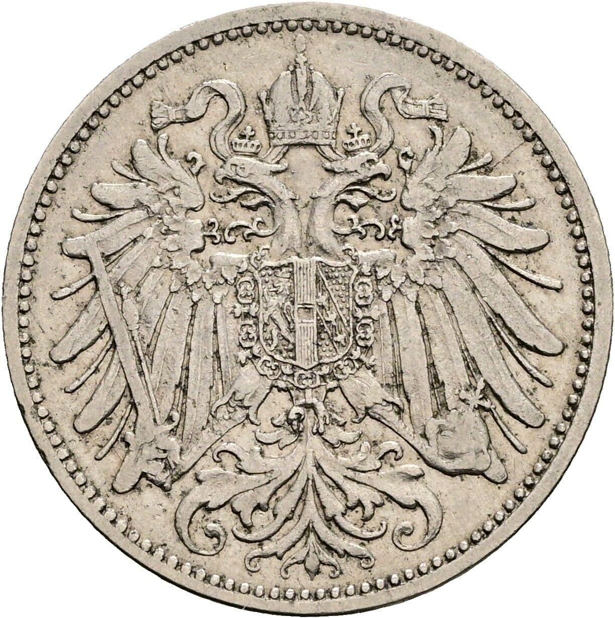 20 Heller Franz Joseph I. 1848-1916 1894 – Rückseite