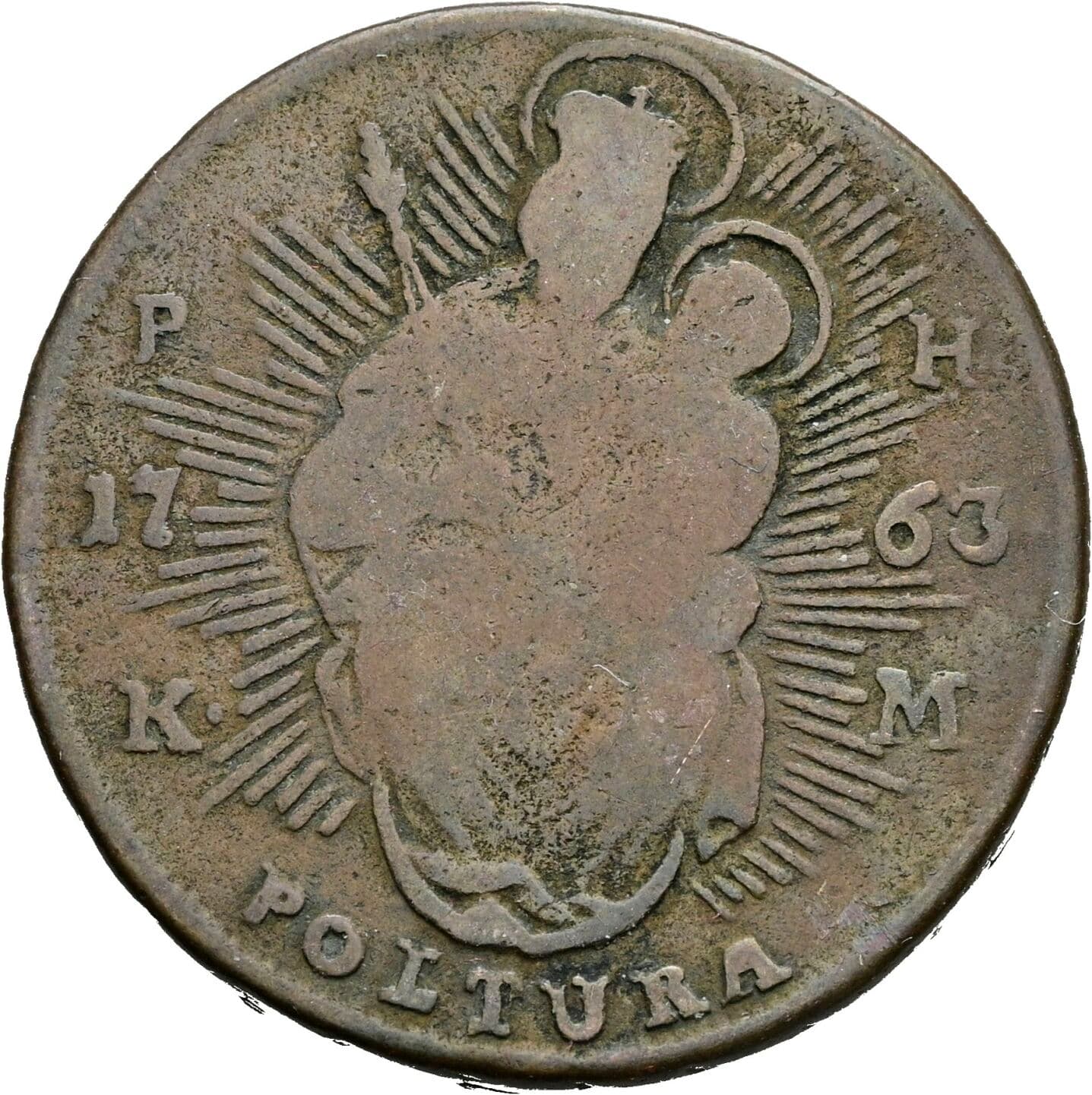 Poltura Maria Theresia 1740-1780 1763 KM – Rückseite