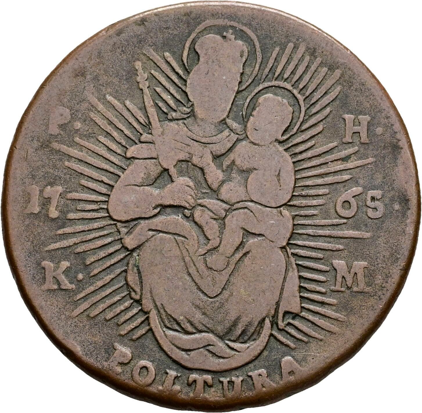 Poltura Maria Theresia 1740-1780 1765 KM – Rückseite