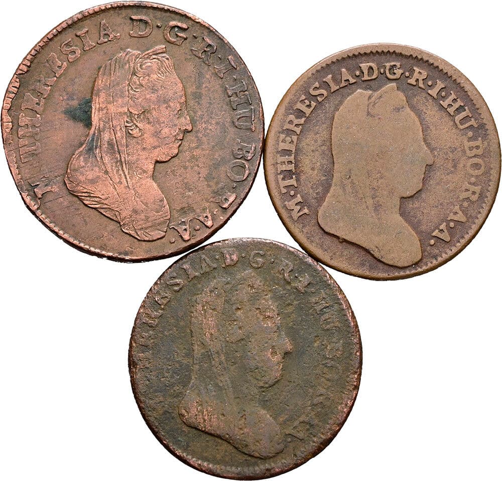 Lot 3 Stück 1 Kreuzer