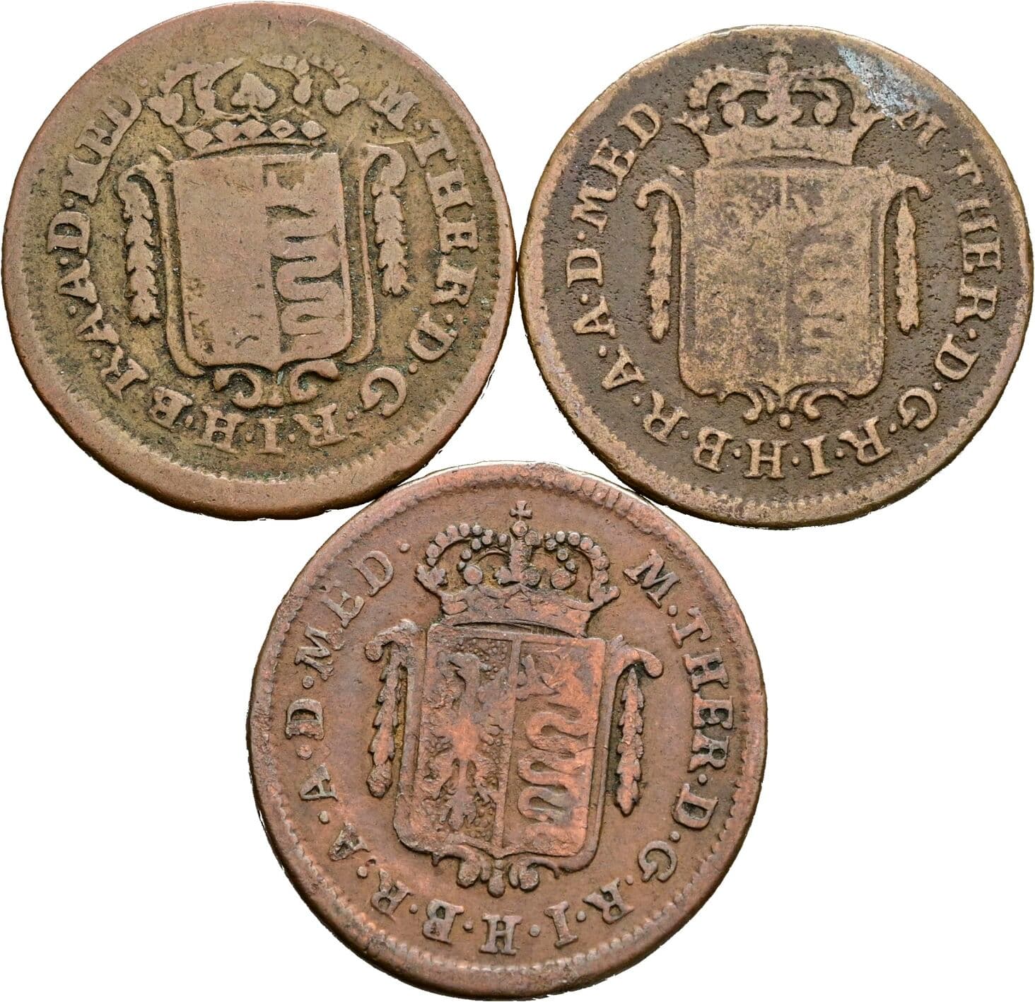 Lot 3 Stück 1/2 Soldo