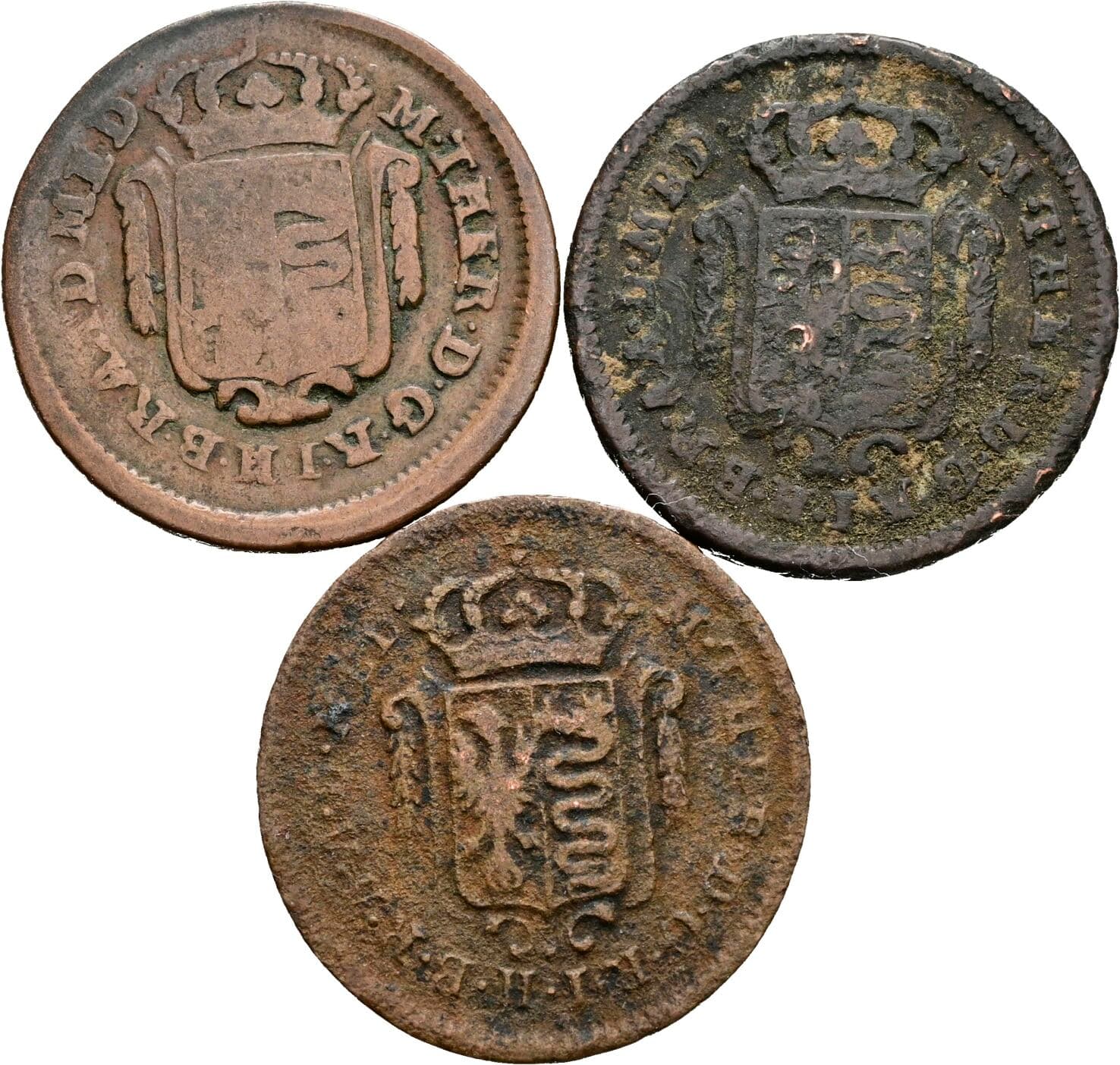 Lot 3 Stück 1/2 Soldo