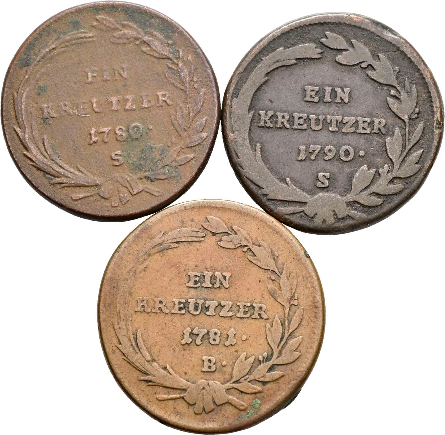 Lot 3 Stück 1 Kreuzer