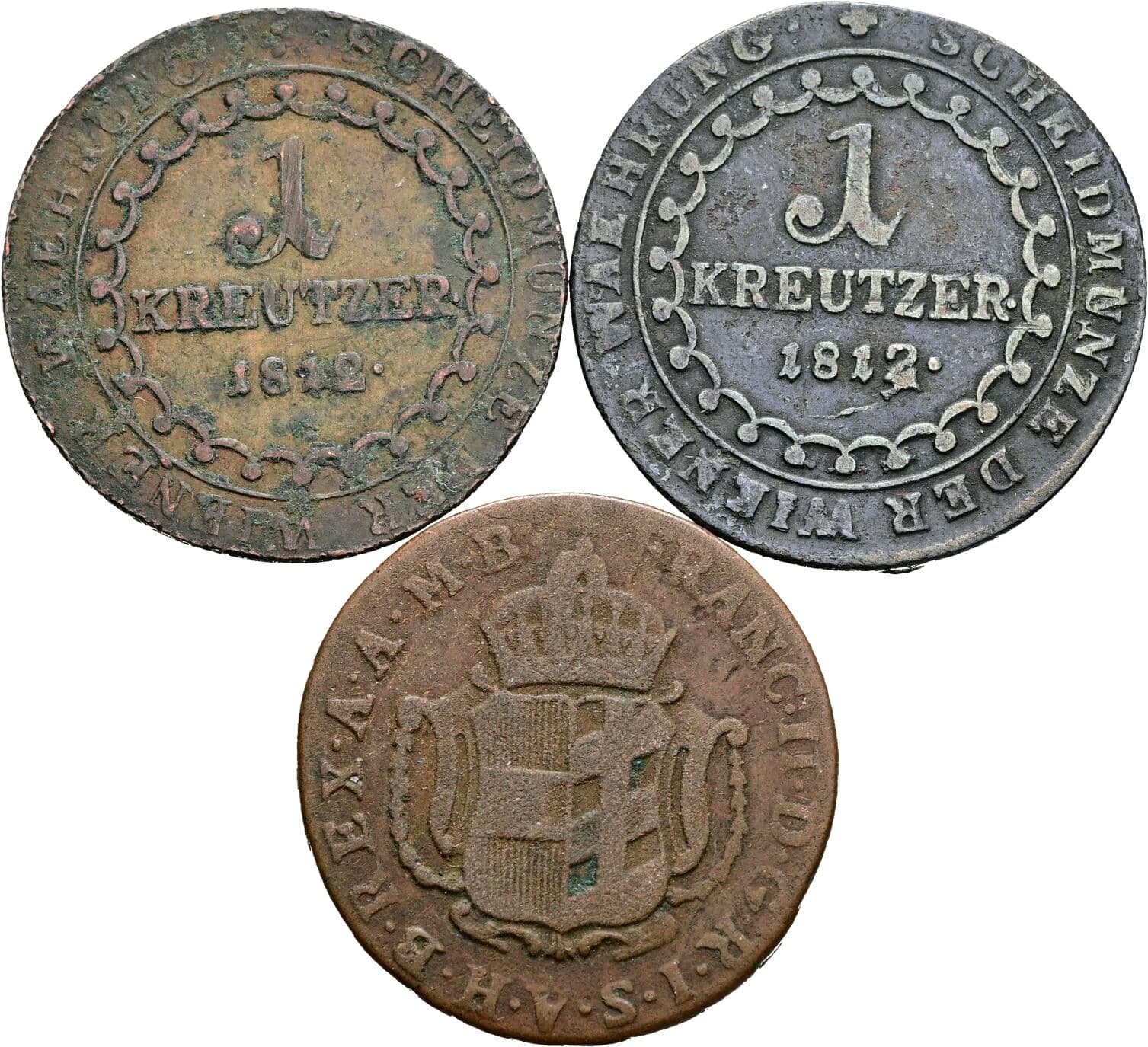 Lot 3 Stück 1 Kreuzer