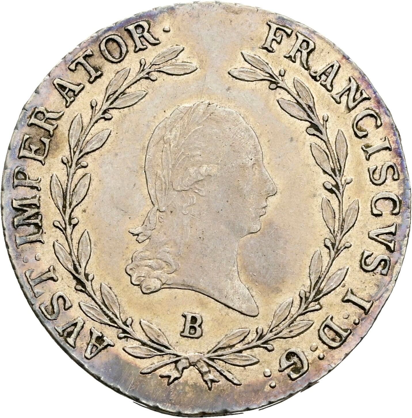 20 Kreuzer Franz II. (I). 1792-1835 1811 B – Vorderseite