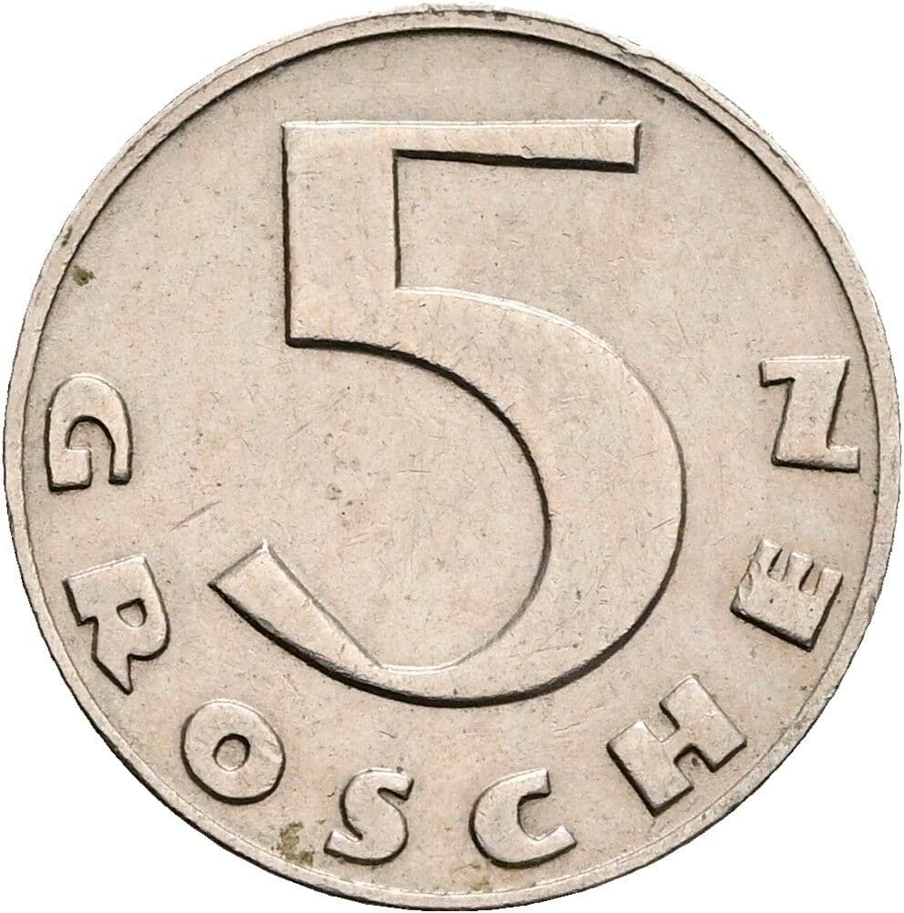 5 Groschen 1931 – Vorderseite