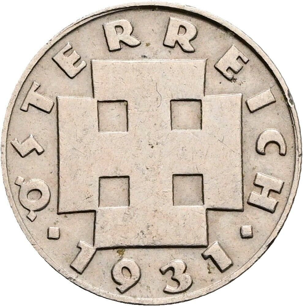 5 Groschen 1931 – Rückseite