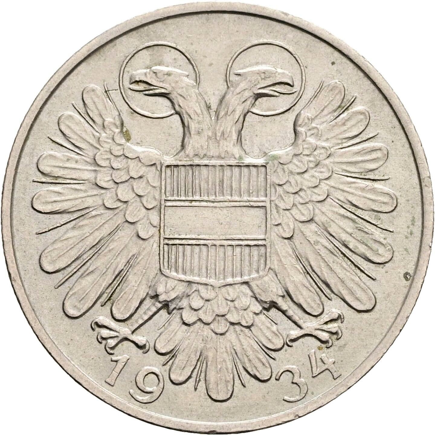 1 Schilling 1934 – Rückseite