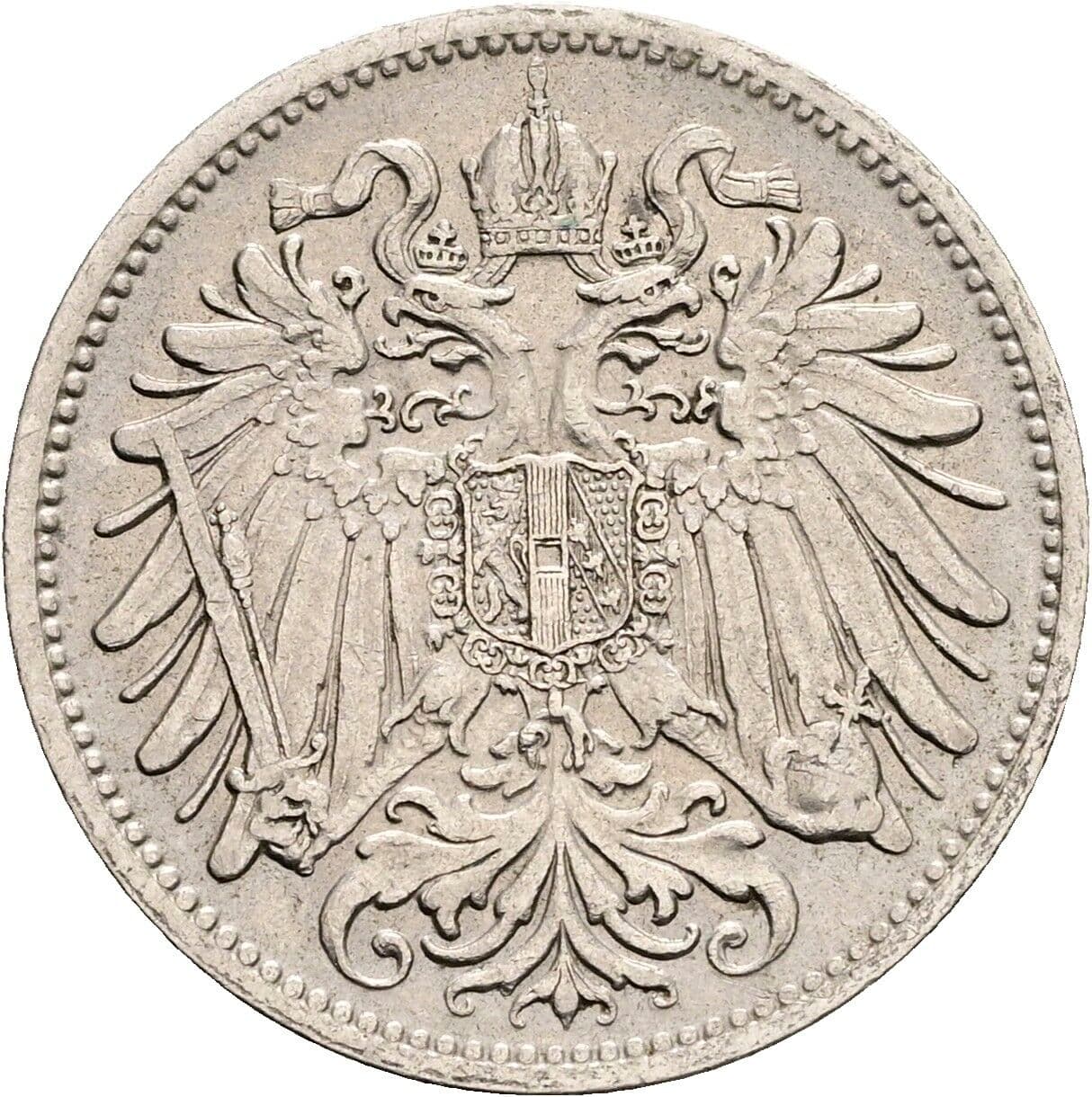 20 Heller Franz Joseph I. 1848-1916 1907 – Rückseite