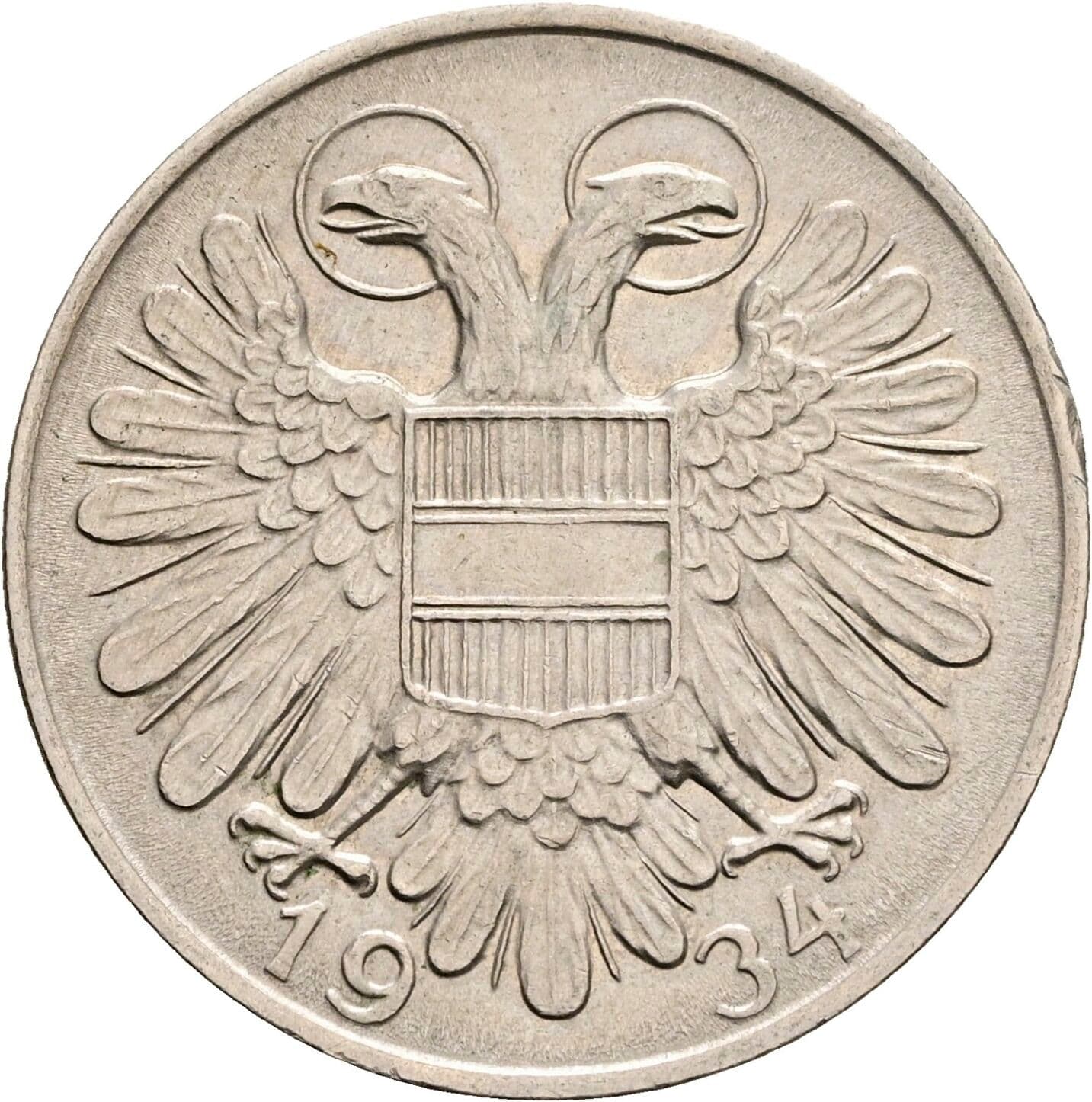 1 Schilling 1934 – Rückseite