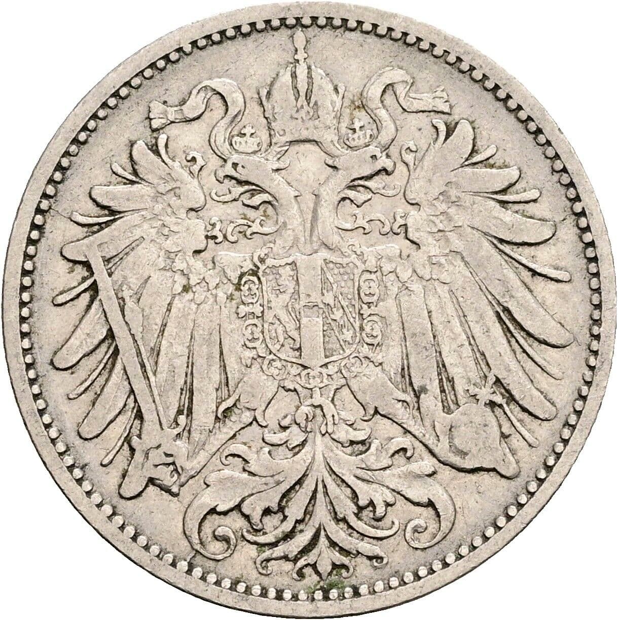 20 Heller Franz Joseph I. 1848-1916 1892 – Rückseite