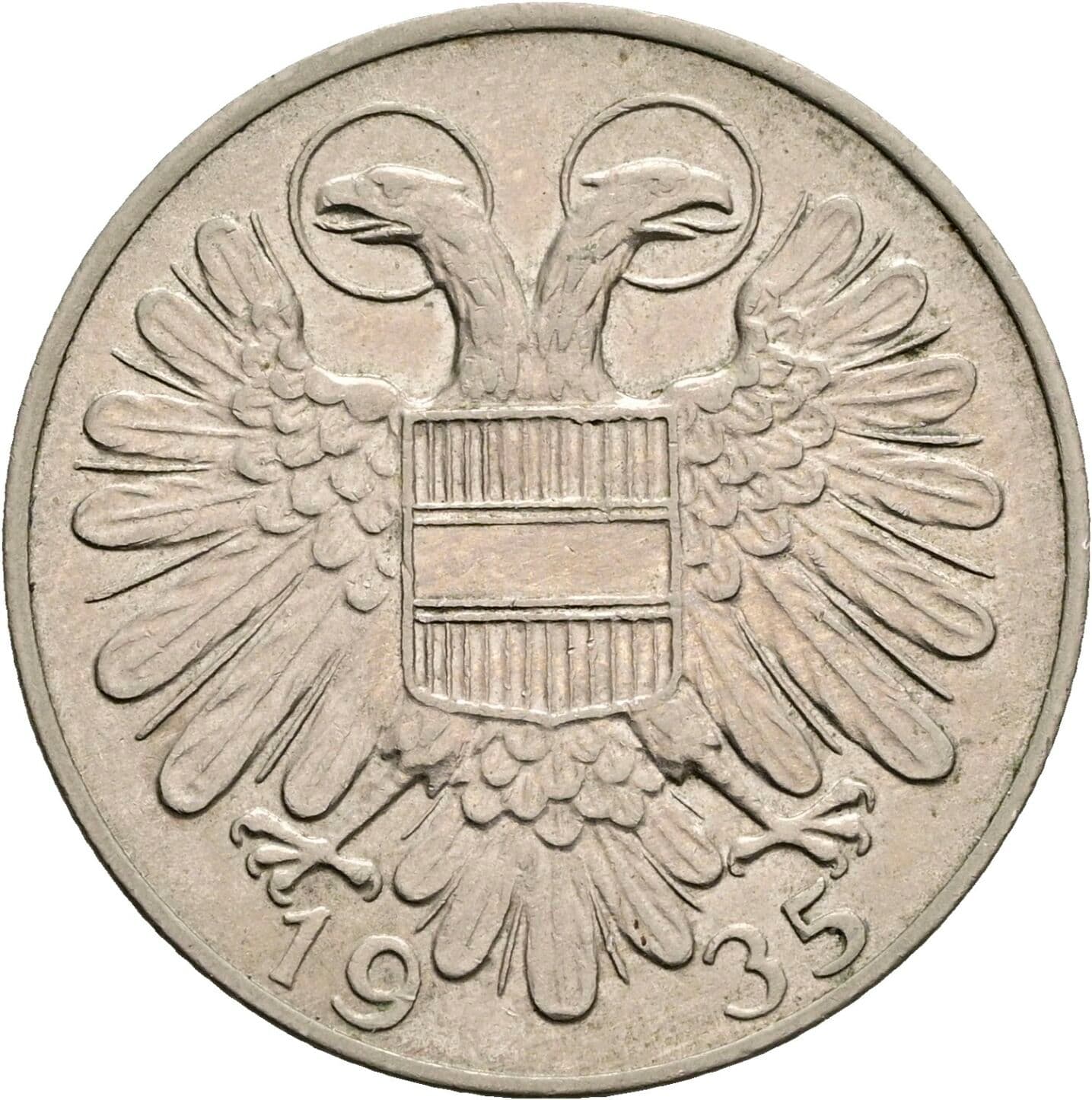 1 Schilling 1935 – Rückseite