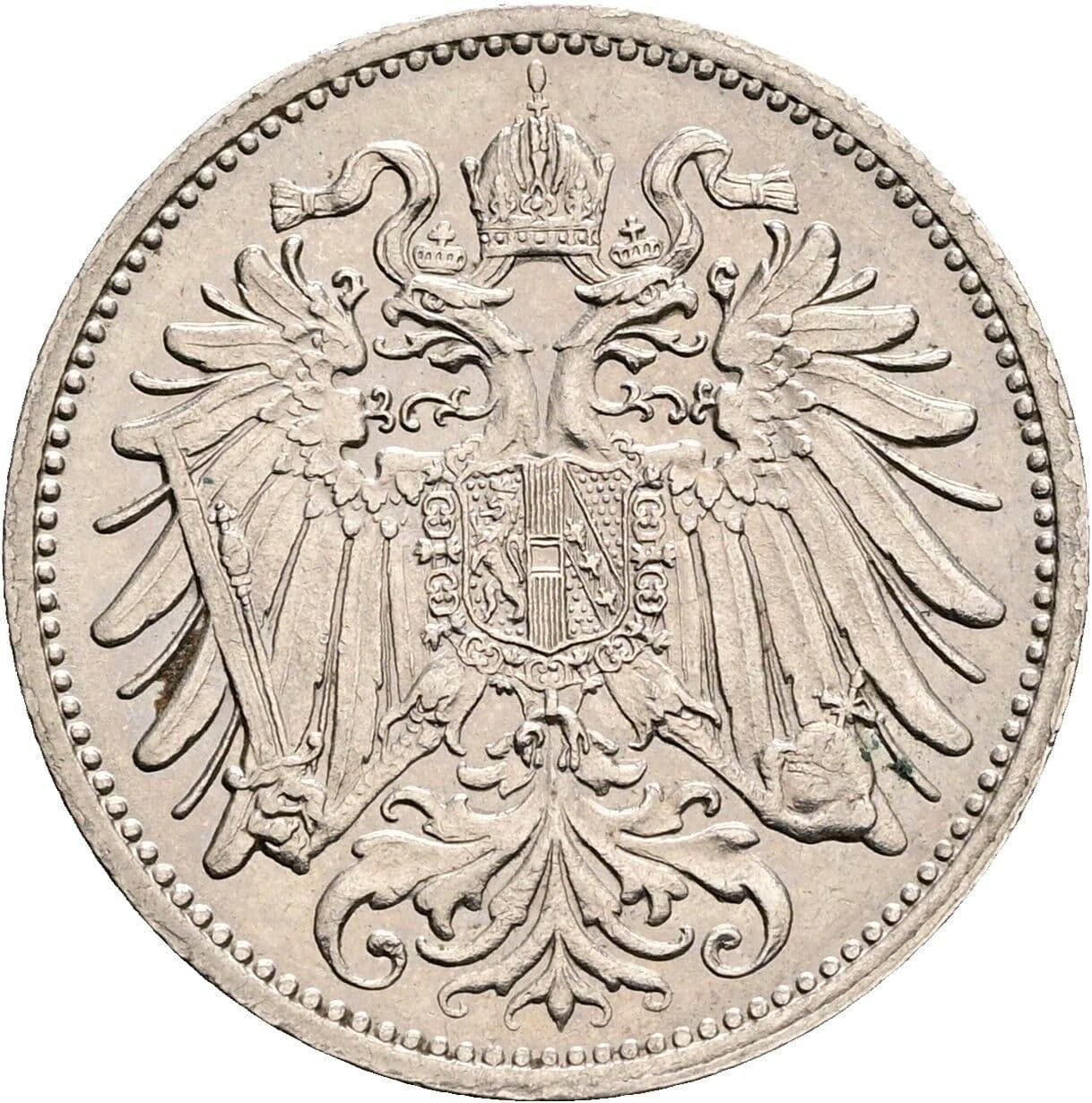 20 Heller Franz Joseph I. 1848-1916 1911 – Rückseite