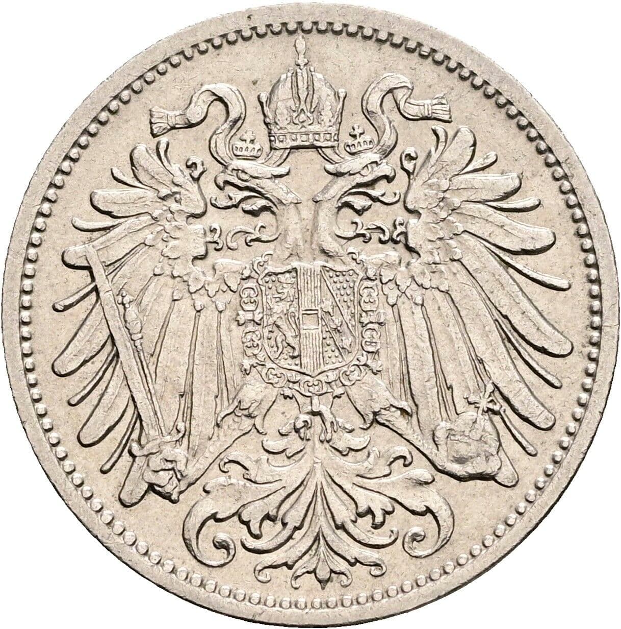 20 Heller Franz Joseph I. 1848-1916 1907 – Rückseite