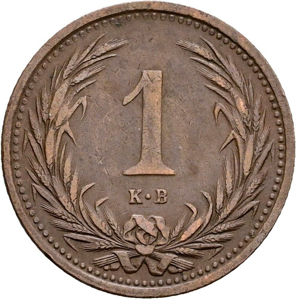 1 Filler Franz Joseph I. 1848-1916 1894 KB, Kremnitz – Vorderseite