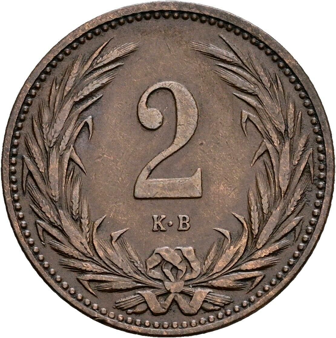 2 Filler Franz Joseph I. 1848-1916 1894 KB, Kremnitz – Vorderseite