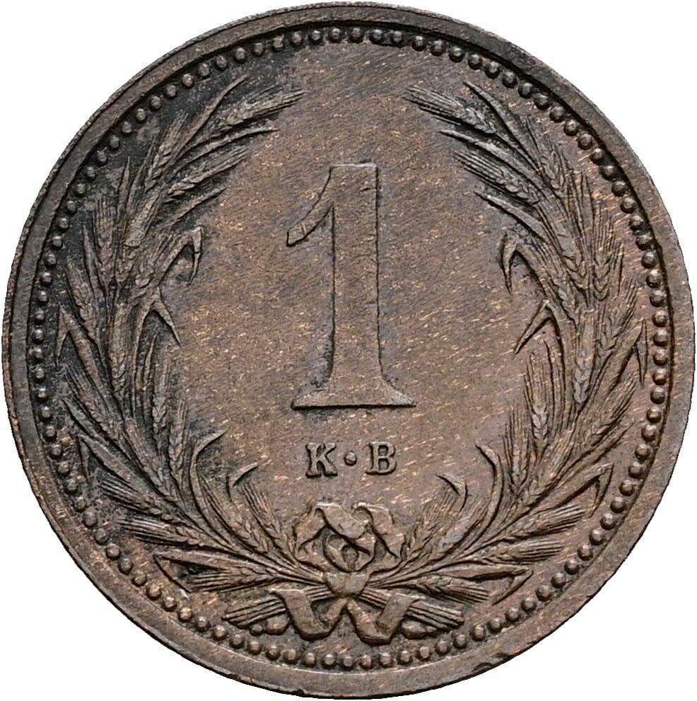 1 Filler Franz Joseph I. 1848-1916 1895 KB, Kremnitz – Vorderseite