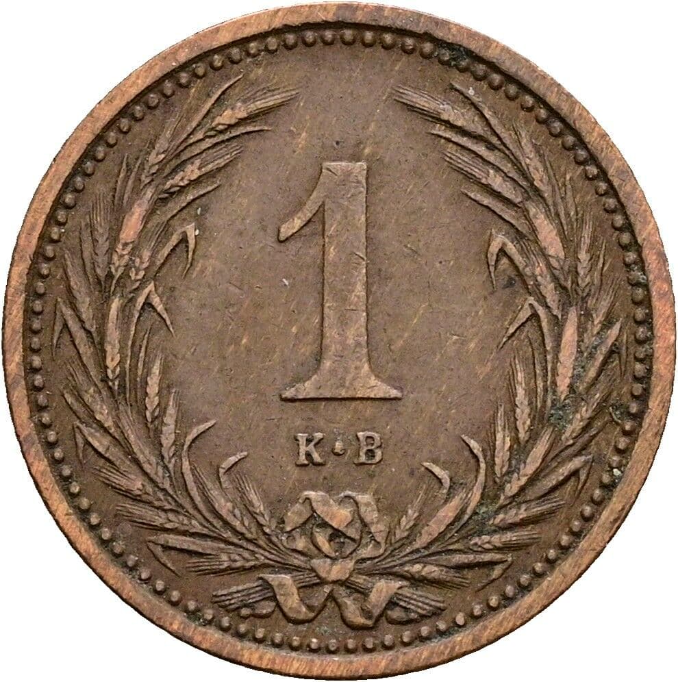 1 Filler Franz Joseph I. 1848-1916 1894 KB, Kremnitz – Vorderseite