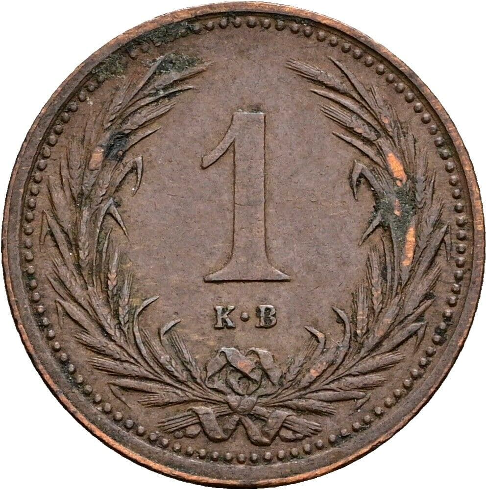 1 Filler Franz Joseph I. 1848-1916 1895 KB, Kremnitz – Vorderseite