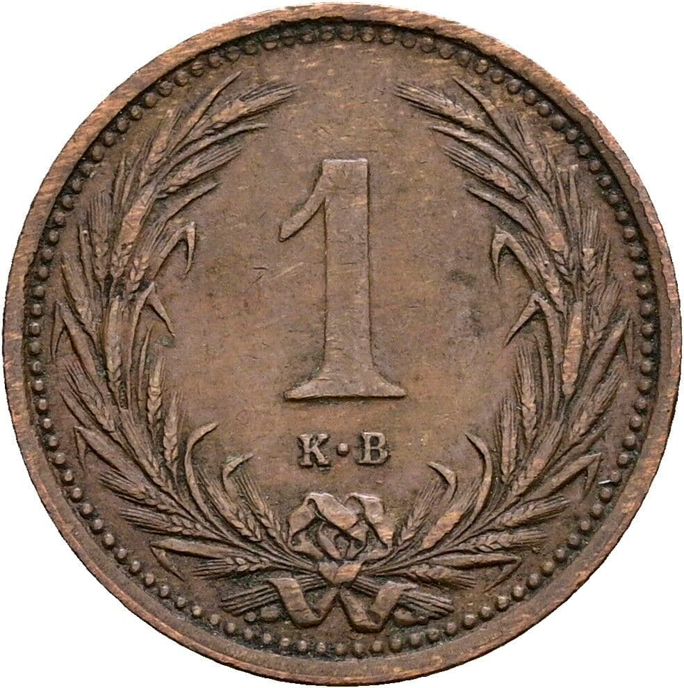 1 Filler Franz Joseph I. 1848-1916 1894 KB, Kremnitz – Vorderseite