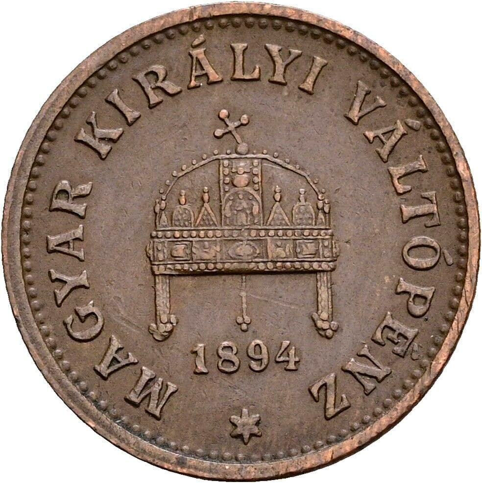 1 Filler Franz Joseph I. 1848-1916 1894 KB, Kremnitz – Rückseite