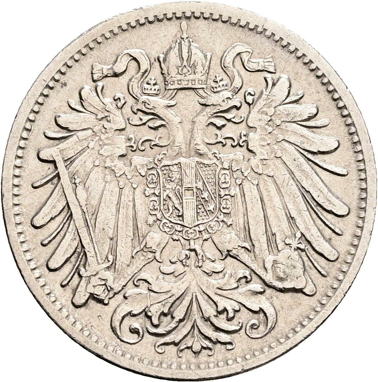20 Heller Franz Joseph I. 1848-1916 1907 – Rückseite