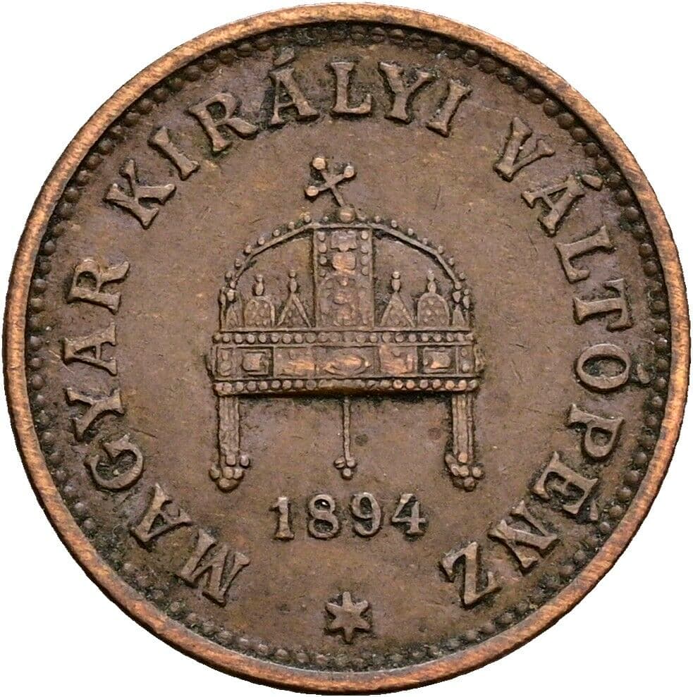 1 Filler Franz Joseph I. 1848-1916 1894 KB, Kremnitz – Rückseite