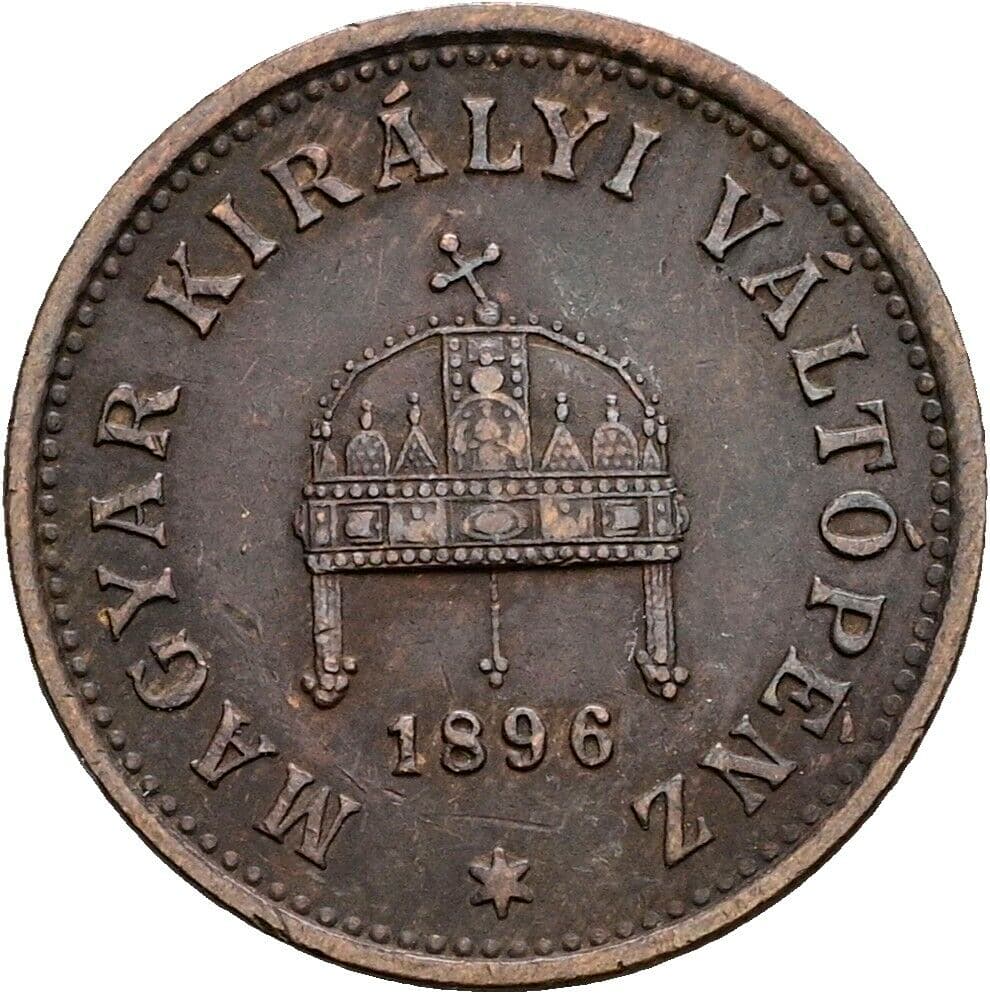 1 Filler Franz Joseph I. 1848-1916 1896 KB, Kremnitz – Rückseite