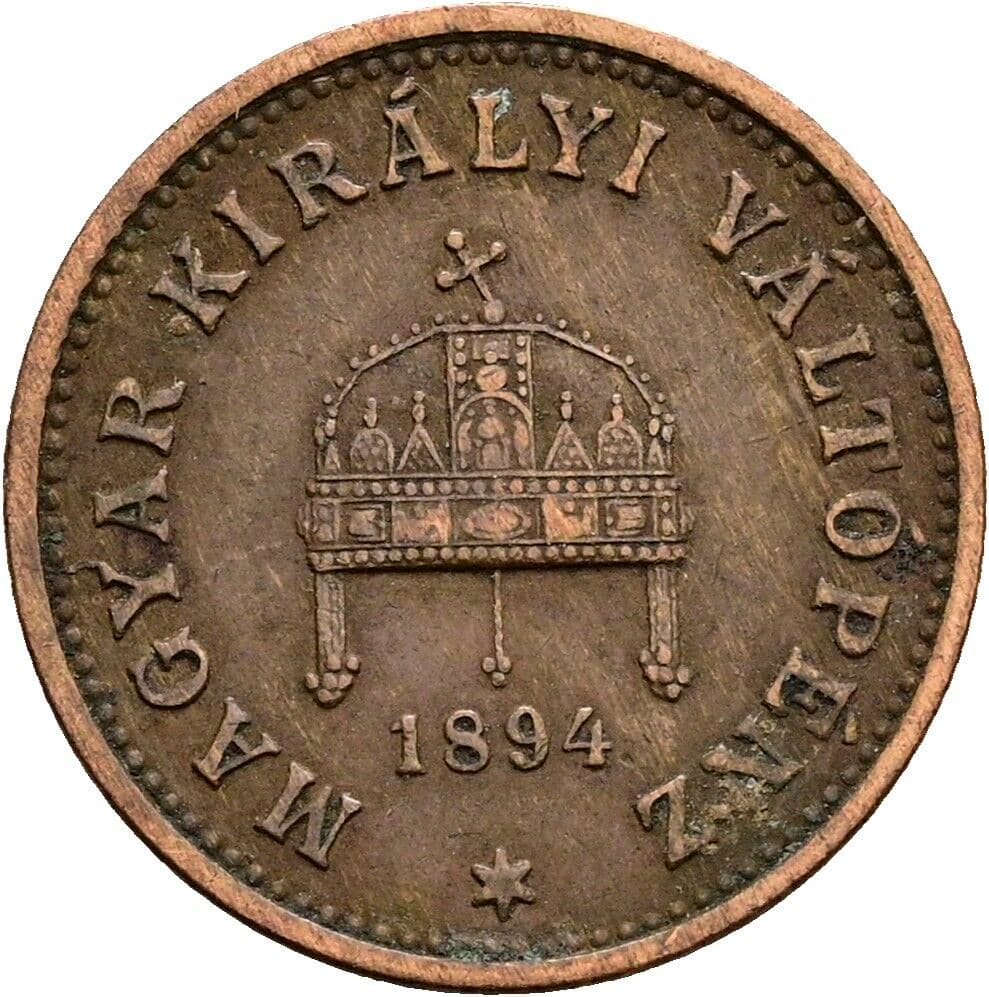 1 Filler Franz Joseph I. 1848-1916 1894 KB, Kremnitz – Rückseite